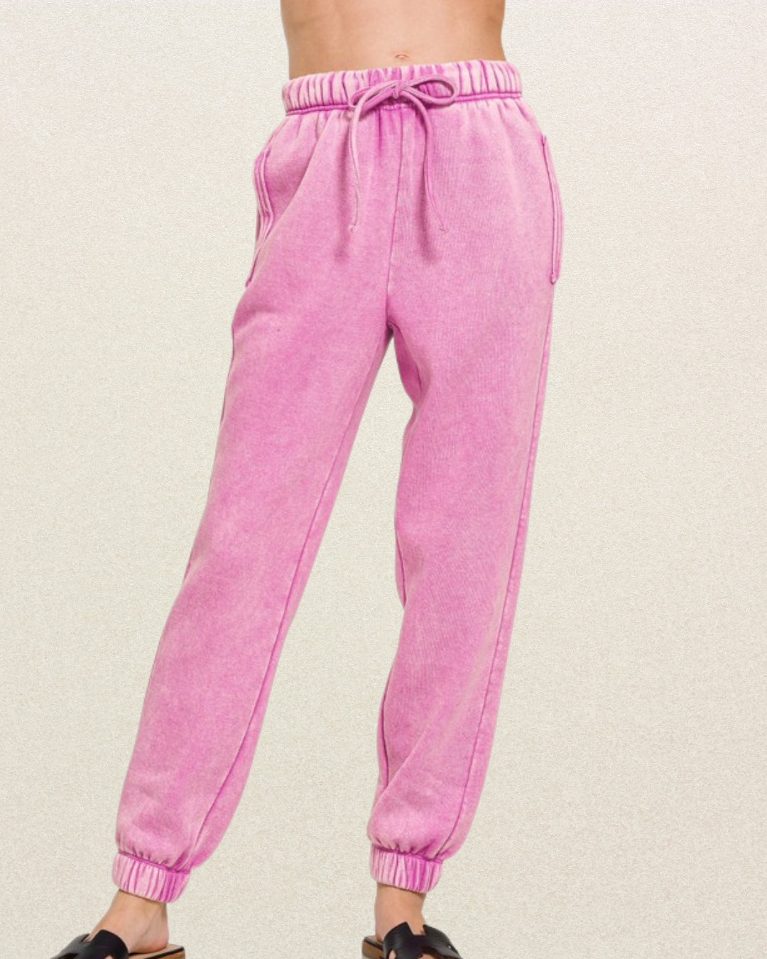 Kyra Acid Wash Joggers - FINAL SALE