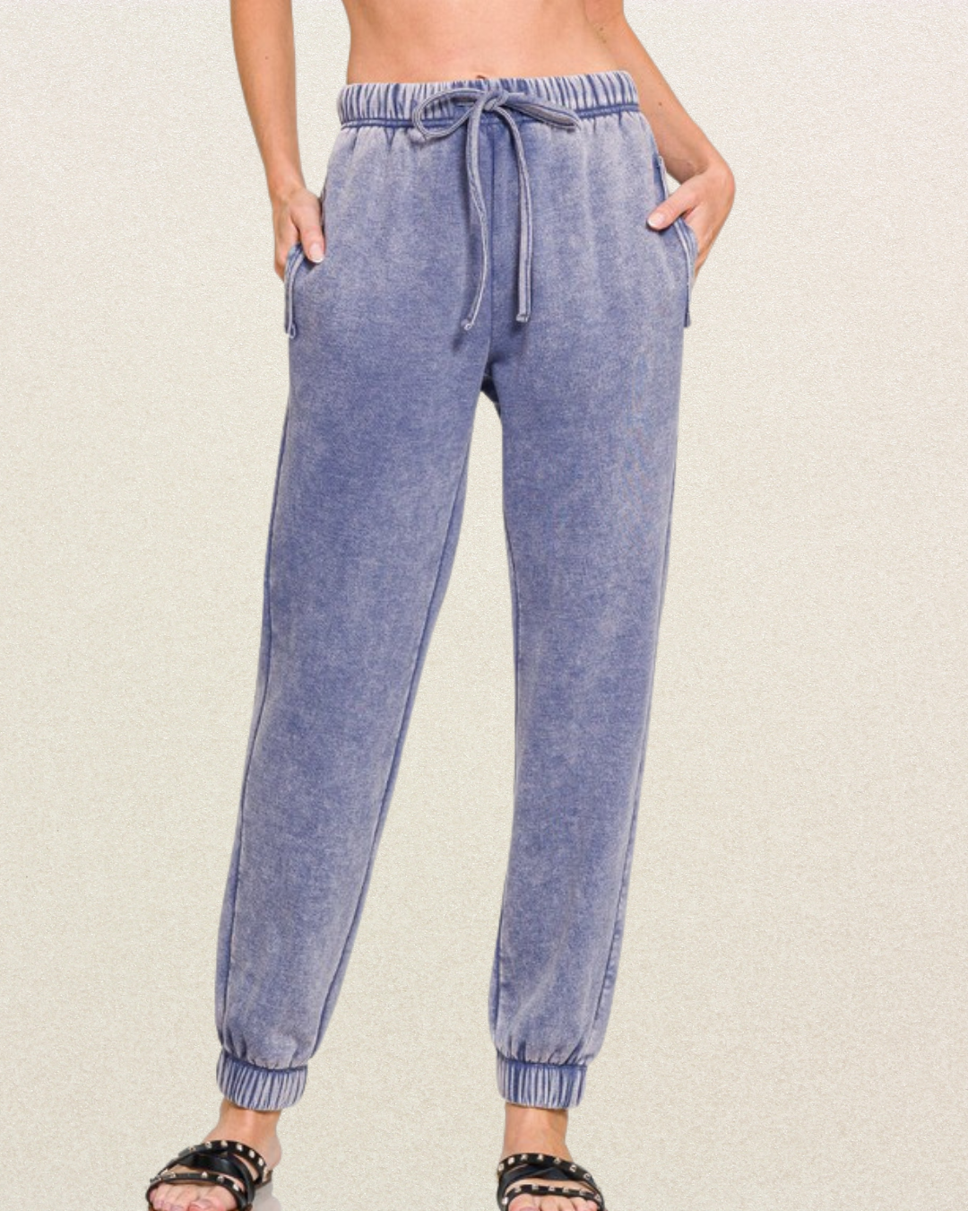 Kyra Acid Wash Joggers - FINAL SALE