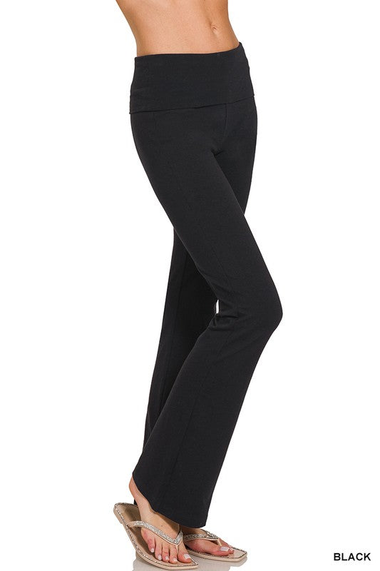 Elevate Foldover Yoga Flare Pants - FINAL SALE