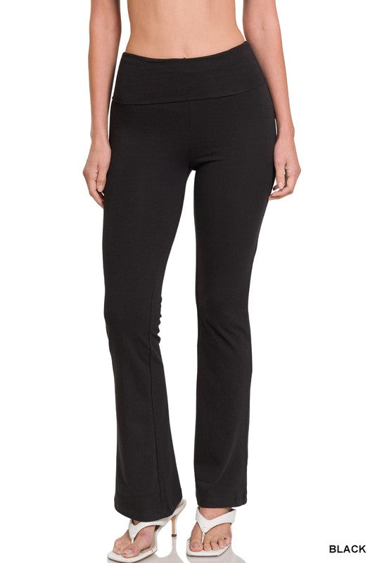 Elevate Foldover Yoga Flare Pants - FINAL SALE