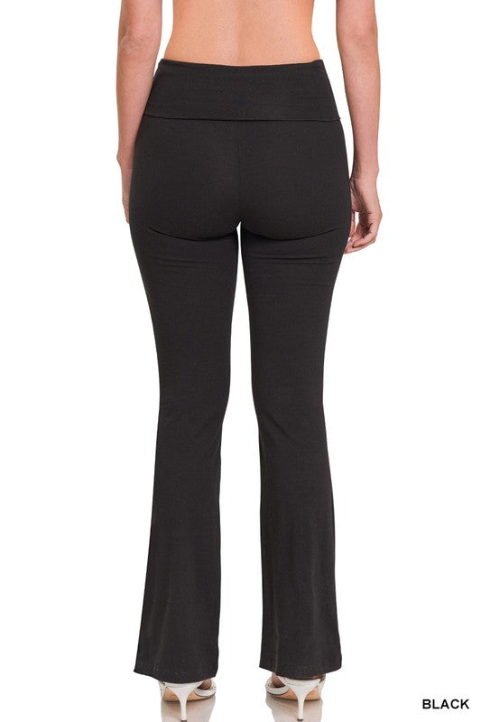 Elevate Foldover Yoga Flare Pants - FINAL SALE