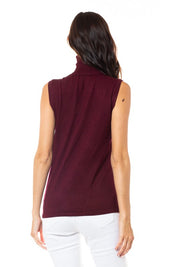 Mila Sleeveless Turtleneck Sweater