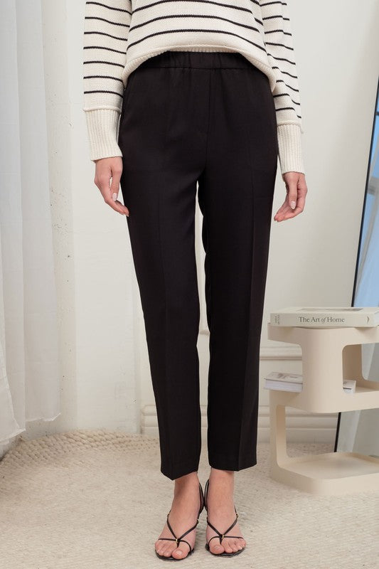 sachin and babi light blue dress High Waist Black Dress Pants, Women's Straight Leg Trousers