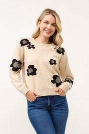 Florie Flower Print Pullover - FINAL SALE