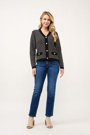 Dahlia Stripe Cardigan - FINAL SALE