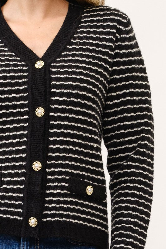Dahlia Stripe Cardigan - FINAL SALE