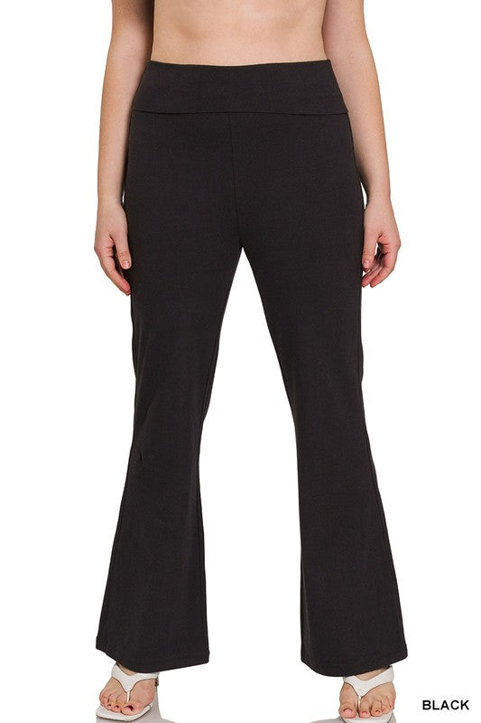 Elevate Foldover Yoga Flare Pants - FINAL SALE