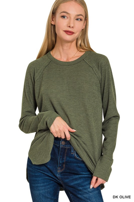 Rhea Waffle Long Sleeve