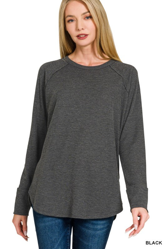 Rhea Waffle Long Sleeve