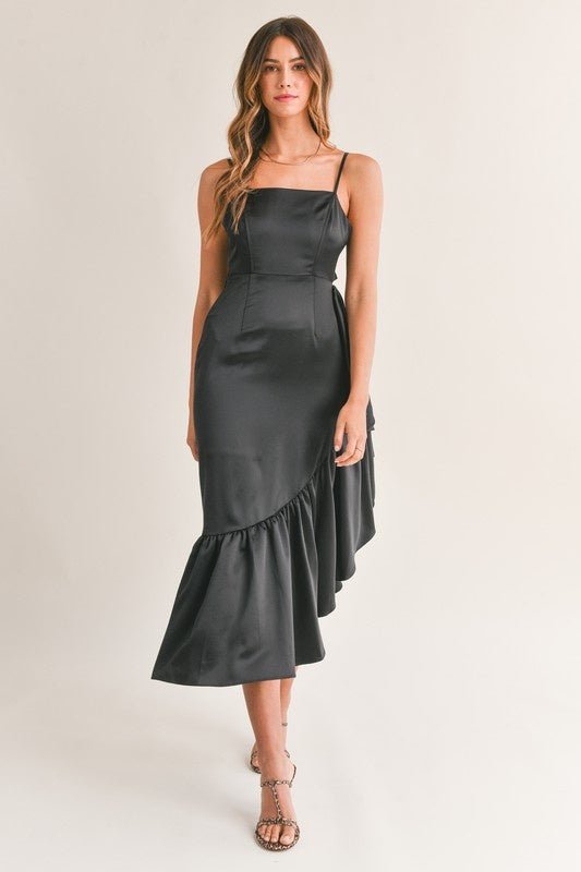 Avila Ruffle Hem Dress - Style Bar