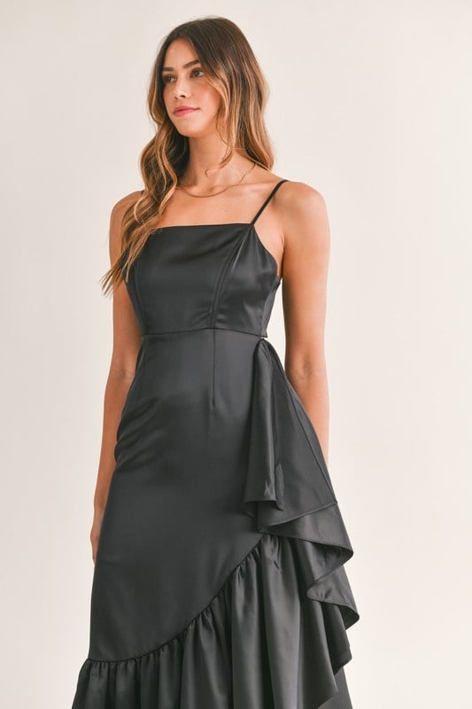 Avila Ruffle Hem Dress - Style Bar