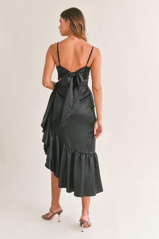 Avila Ruffle Hem Dress - Style Bar