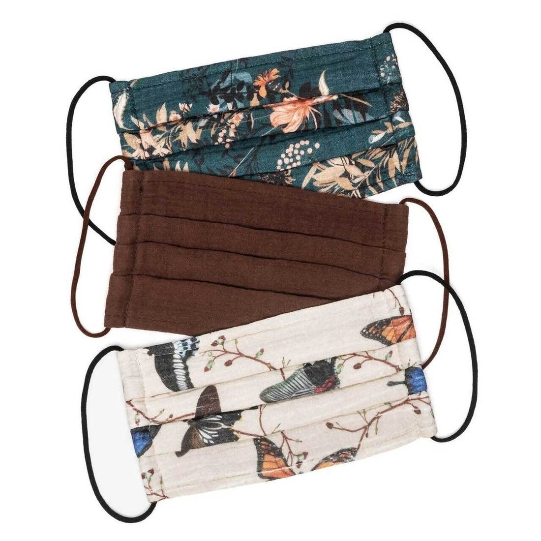 Cotton Face Mask 3pk - Butterfly - Style Bar
