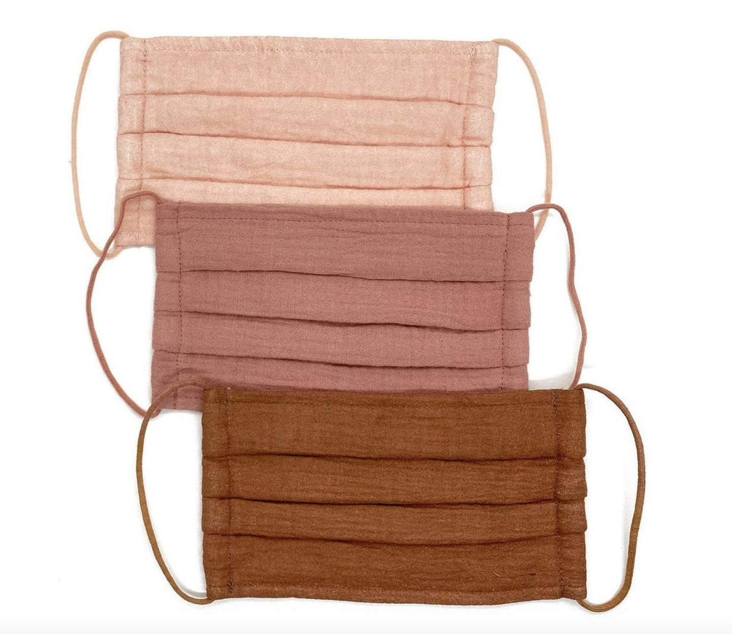 Cotton Face Mask 3pk - Dusty Rose - Style Bar