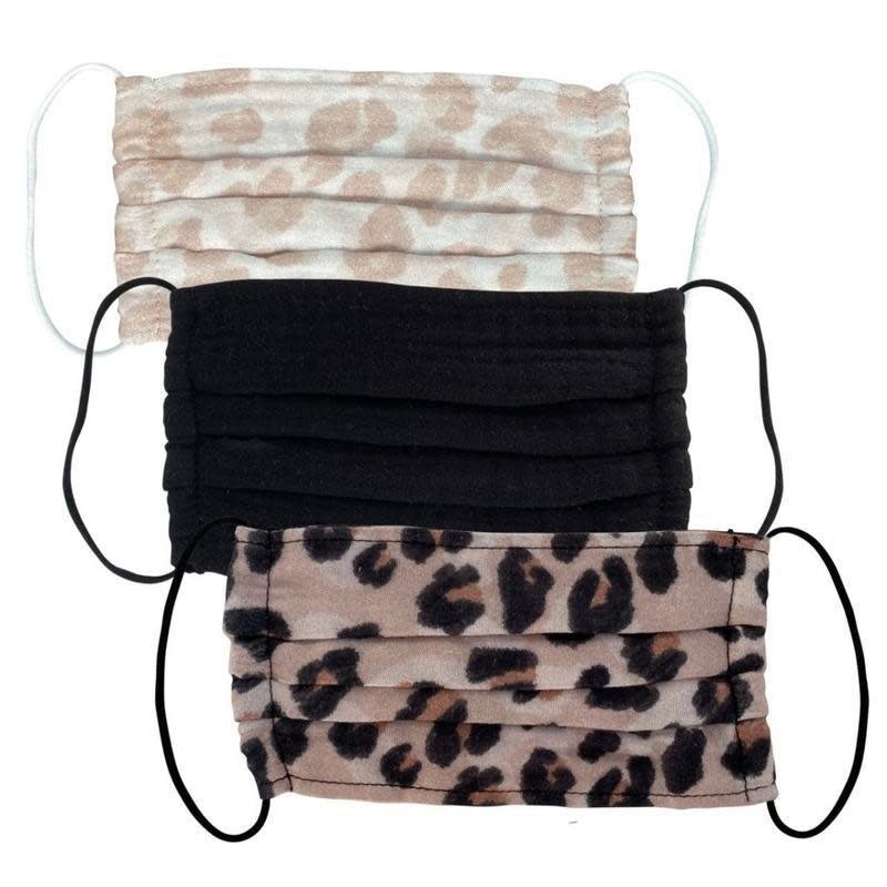 Cotton Face Mask 3pk - Leopard - Style Bar