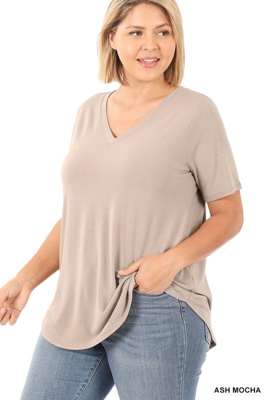 Curve Relaxed Fit V-Neck - Style Bar