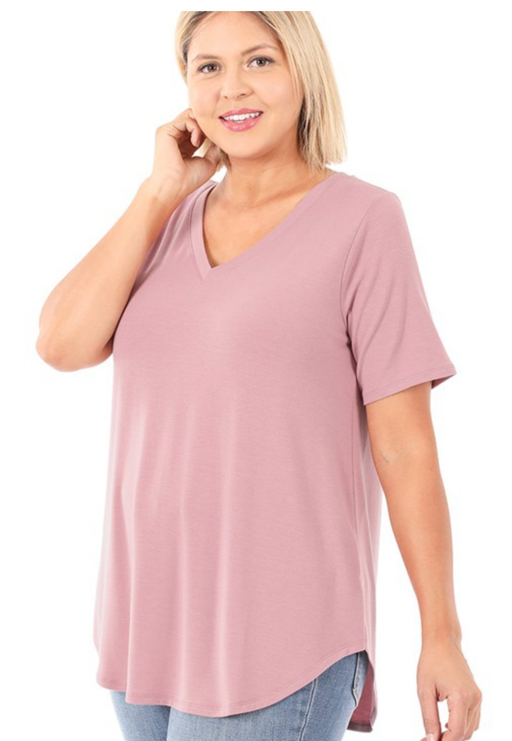 Curve Relaxed Fit V-Neck - Style Bar
