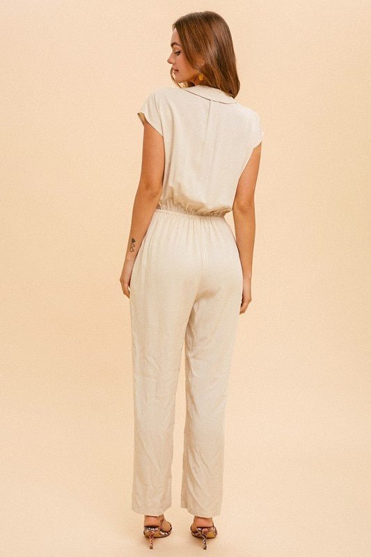 Shona Collared Jumpsuit - Style Bar