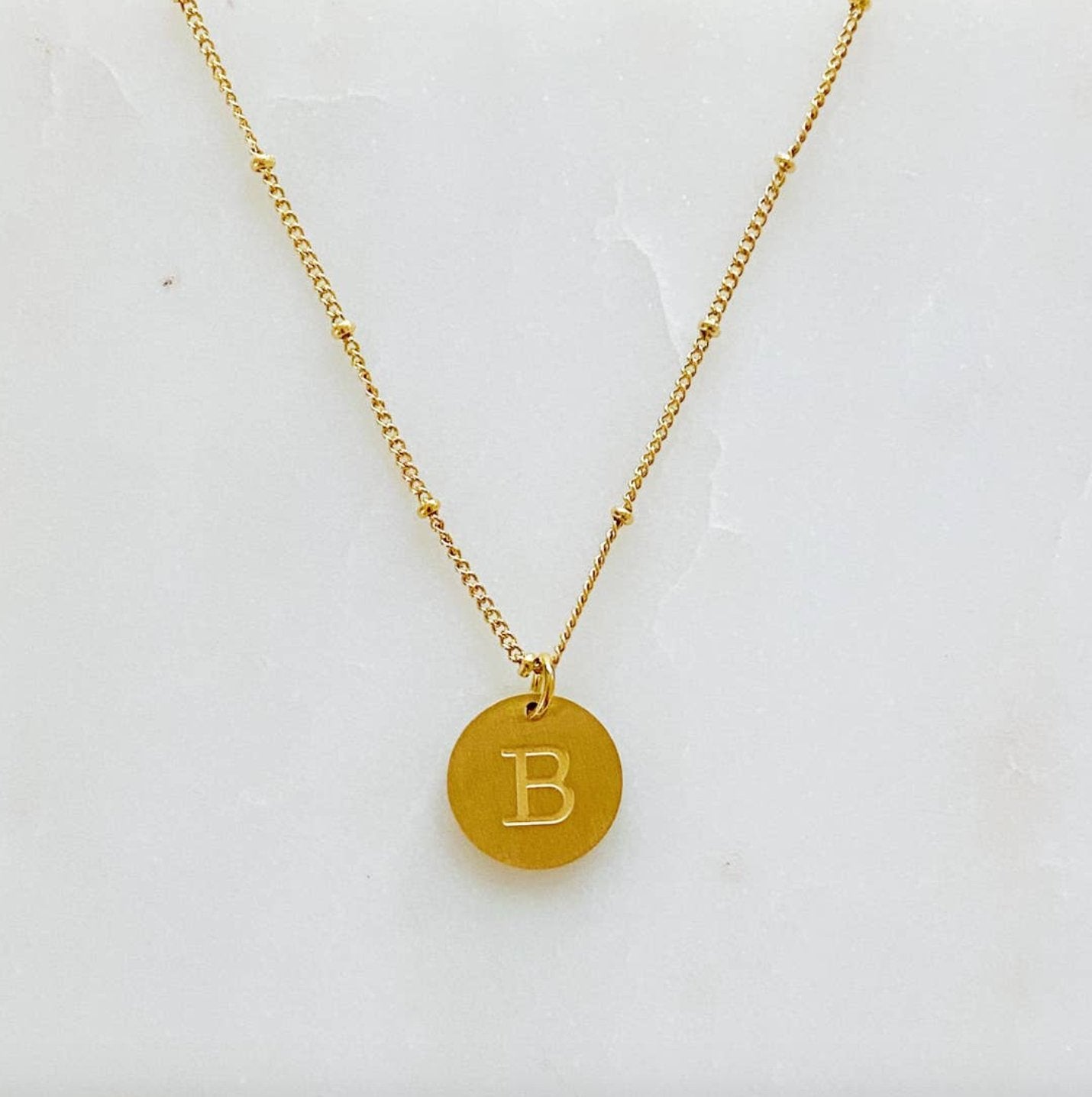 Singular Charm Initial Necklace - Style Bar