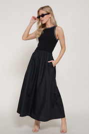 Monroe Contrast Maxi Dress