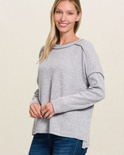 Haven Ribbed Hi-Low Sweater