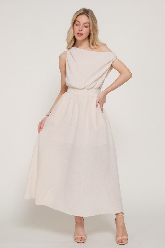 Valencia One-Shoulder Midi Dress