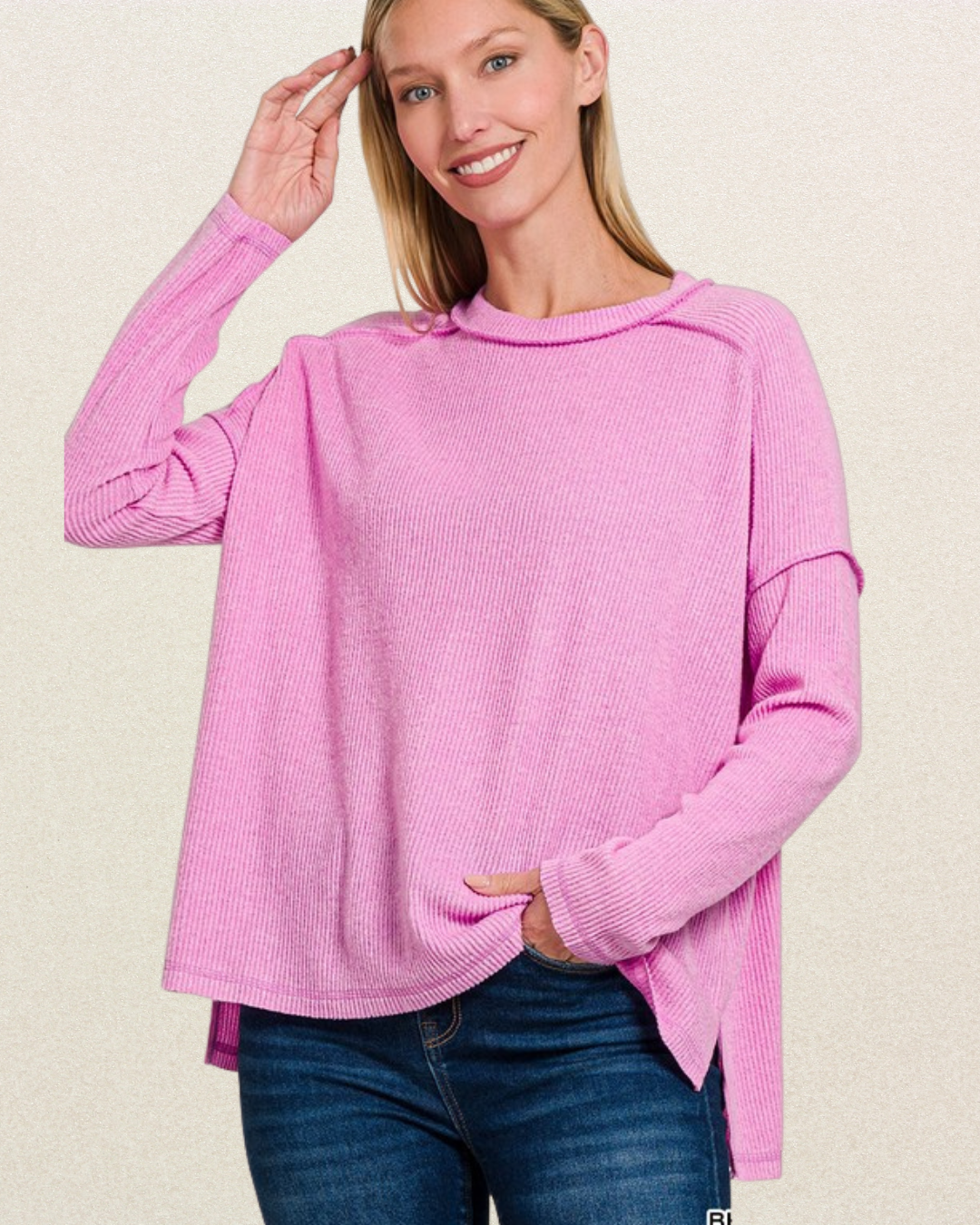 Haven Ribbed Hi-Low Sweater