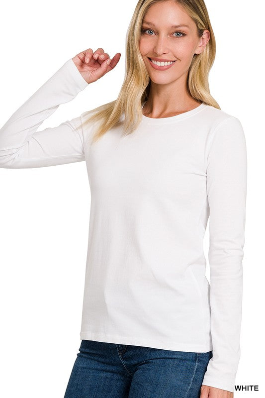 Essential Cotton Long Sleeve Tee