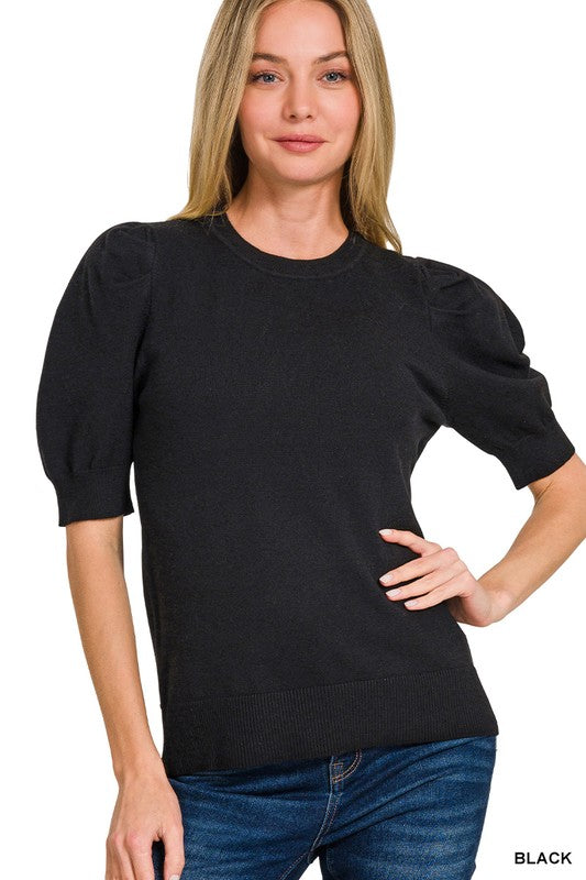 Sorelle Puff-Sleeve Sweater