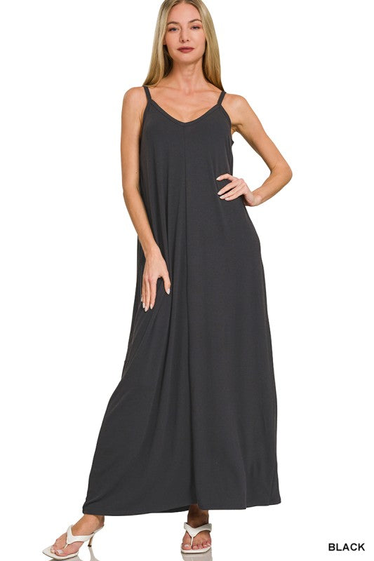 Isla V-Neck Cami Maxi Dress