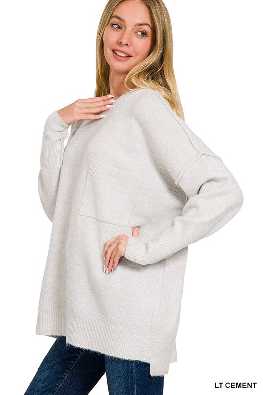 Noa Pocket Hem Sweater