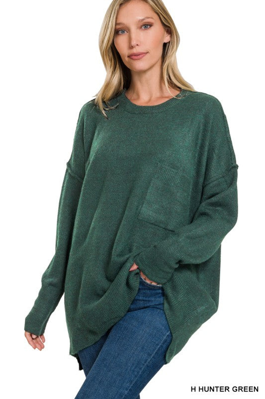 Noa Pocket Hem Sweater