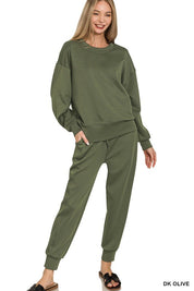 Velocity Scuba Crewneck Pullover & Joggers Set