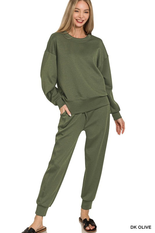 Velocity Scuba Crewneck Pullover & Joggers Set