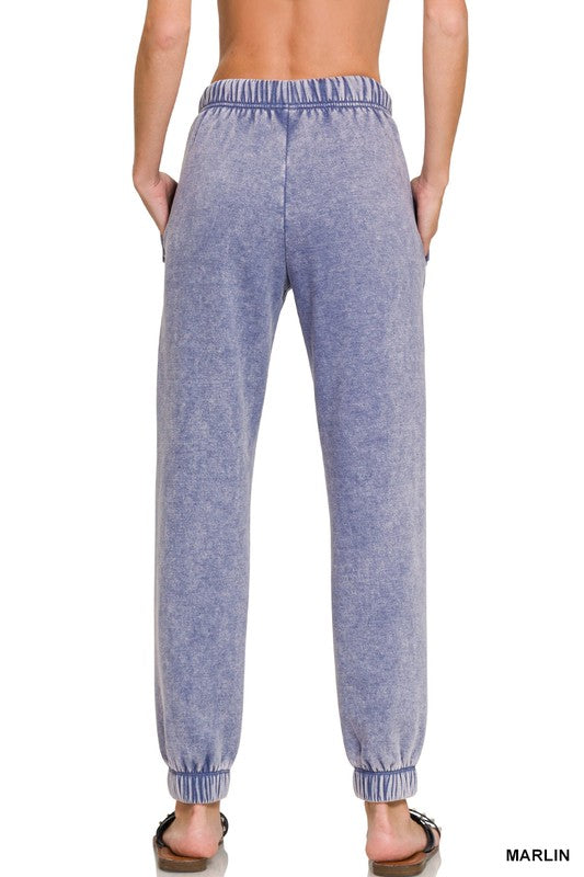 Kyra Acid Wash Joggers