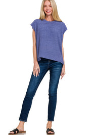 Harbor Oversized Crew Neck Sweater Vest