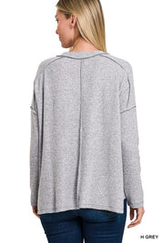 Haven Ribbed Hi-Low Sweater