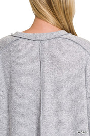 Haven Ribbed Hi-Low Sweater