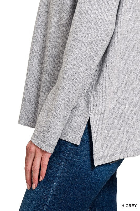 Haven Ribbed Hi-Low Sweater