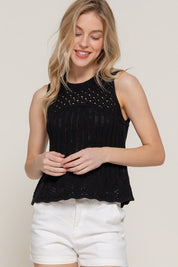 Sutton Crochet Knit Tank