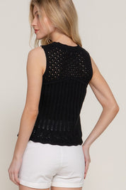 Sutton Crochet Knit Tank