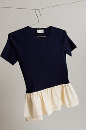 Blend Knit and Woven Mic Peplum