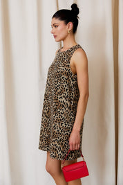 Wild Animal Print Shift Dress