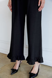 Flounce Ruffle Detail Pants