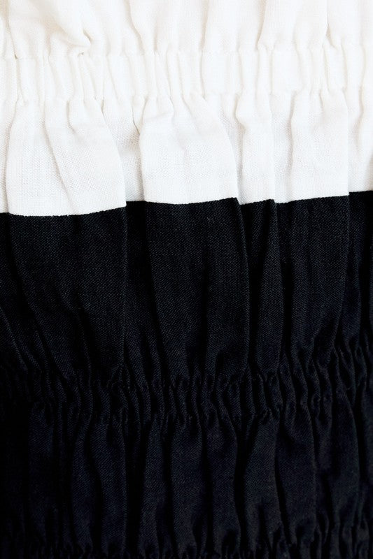Glow Strapless Smocked Top