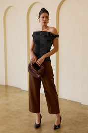 Twine Twisted Stripe Knit Top