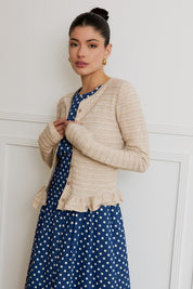 Lace Pointelle Knit Cardigan