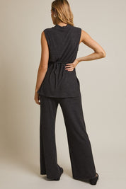 Nova Mock Neck Sleeveless Top