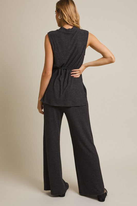 Nova Mock Neck Sleeveless Top