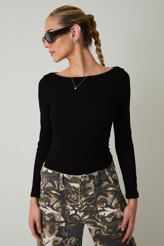 Sail Boat Neck Bodysuit